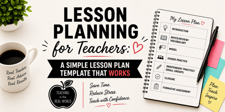 Lesson Planning: A Simple Lesson Plan Template That Works!