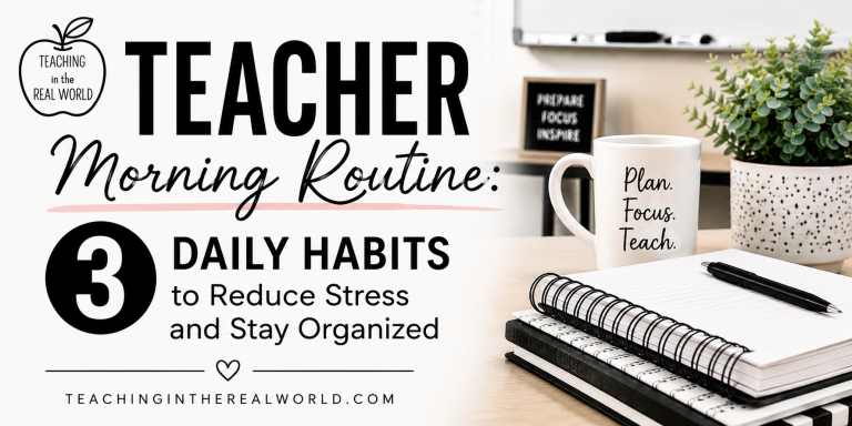 Teacher Morning Routine: 3 Daily Habits to Reduce Stress and Stay Organized