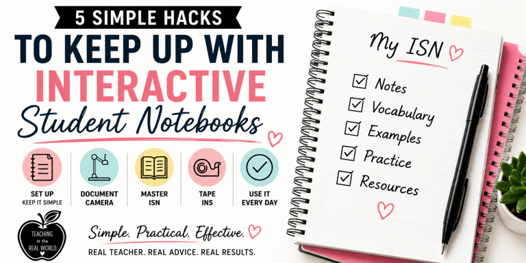 Interactive Student Notebooks: 5 Simple Hacks That Actually Work