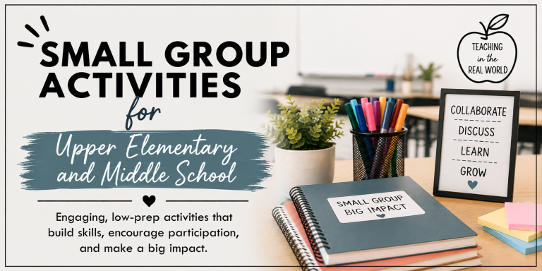 Small Group Activities for Upper Elementary and Middle School