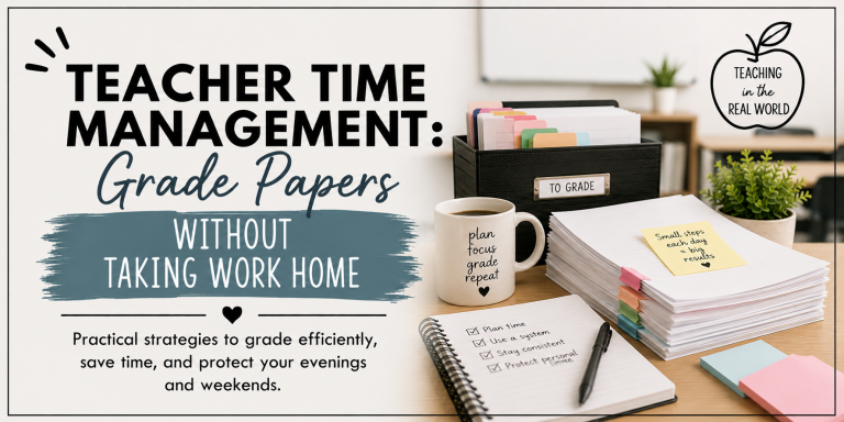 Teacher Time Management: Grade Papers Without Taking Work Home