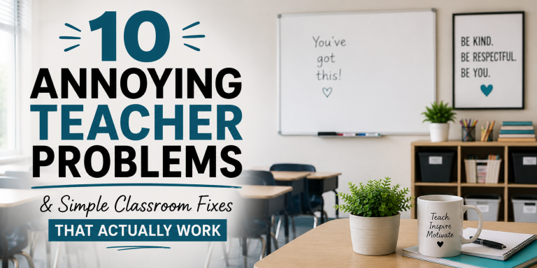 10 annoying teacher problems and simple classroom fixes that actually work for upper elementary and middle school teachers