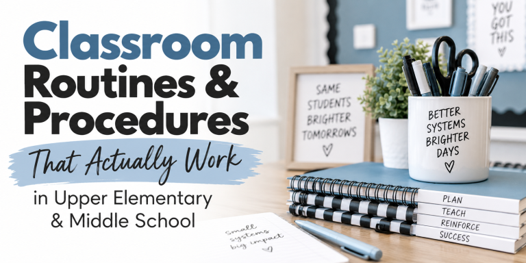 Classroom Routines and Procedures That Actually Work in Upper Elementary & Middle School